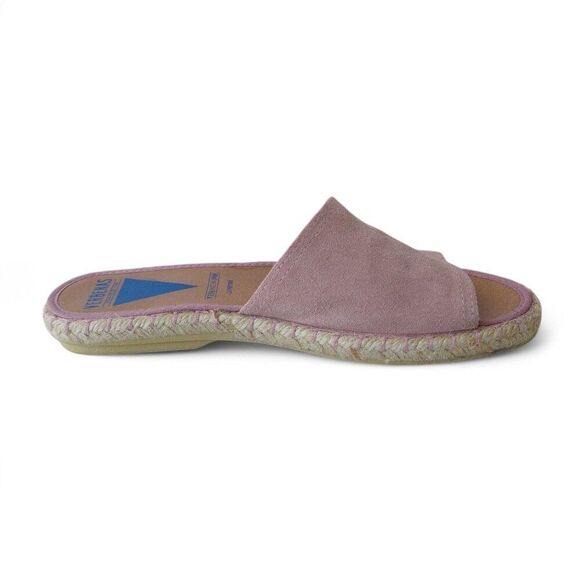 Verbenas Suede Espadrille Slide Sandals "Antique Blush Pink" Women's 8.5/39 - Picture 8 of 10